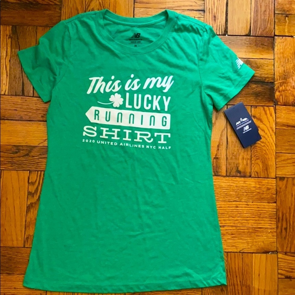 NWT New balance NYC green tee shirt size: M